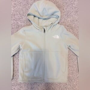 The North Face Kids' Light Green Zip-Up Hoodie